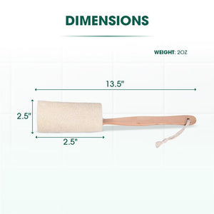 Natural Loofah Bath Brush w/Long Handle.
