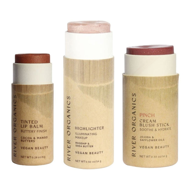 Lip + Highlighter + Blush Set