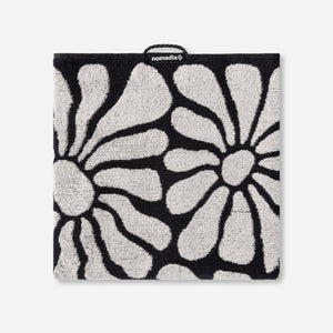 Organic Cotton Beach Towel: Lazy Daisy Black