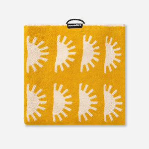 Organic Cotton Beach Towel: Sunshine Amber Sun