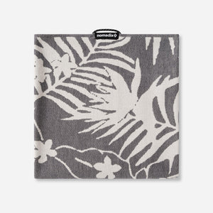 Organic Cotton Travel Towel: Retro Palms Black