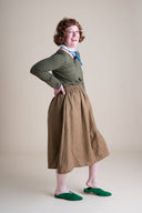 Evening Midi Skirt in Tea