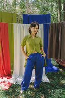 Crescent Moon Pants (Updated) in Kingfisher Blue