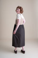 Rosie Dress in Latte Stripe