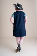 Snap Smock in Organic Indigo Dyed Denim