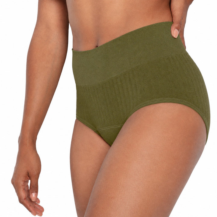 The High Waisted Period. in Sporty Stretch For Heavy Flows