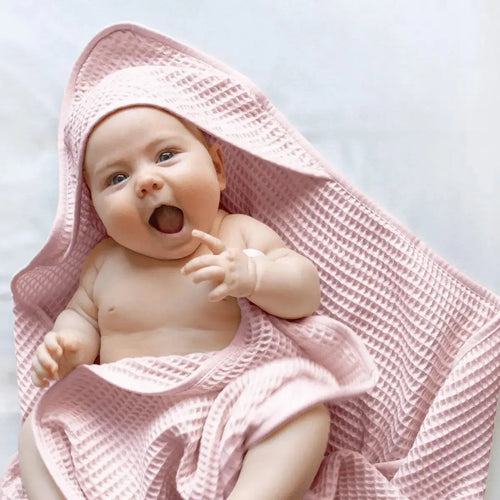 CleanBamboo® Waffle Hooded Baby Towel