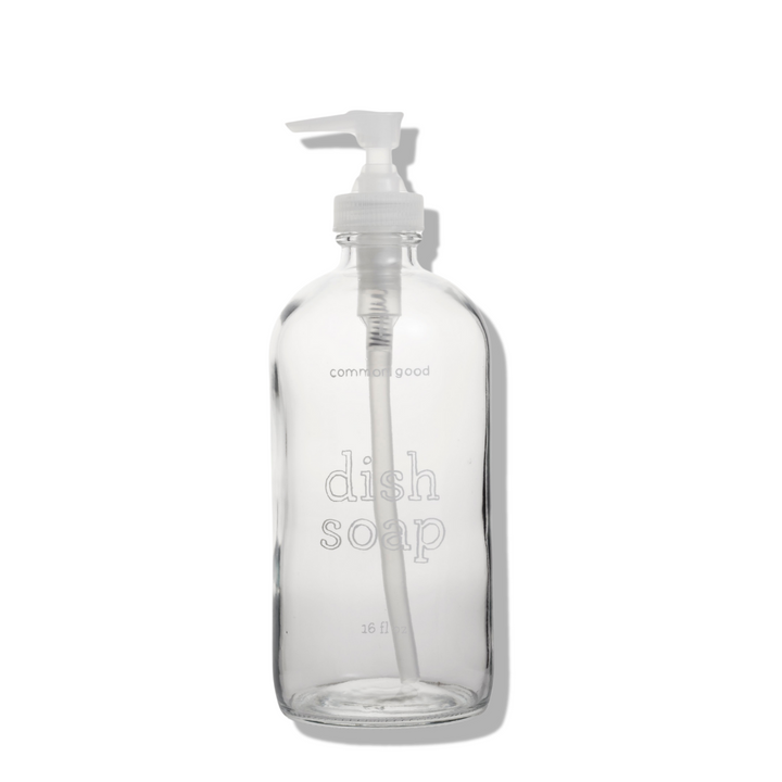 Dish Soap Empty Glass Bottle, 16oz