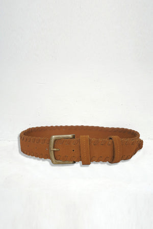 Phoenix Braided Belt in Caramel