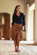 Avery Skirt in Zebra Spice