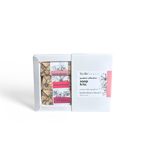 Pualani Scents (floral) Luxury Bar Soap Trio