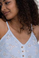 Pool Day Tan Lines Top in Blue