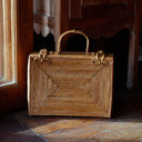 RAHAYU Atta Rattan Bag In Mocca Brown