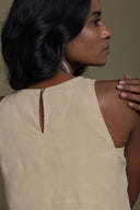 Reading Tea Leaves Dress in Neutral Beige