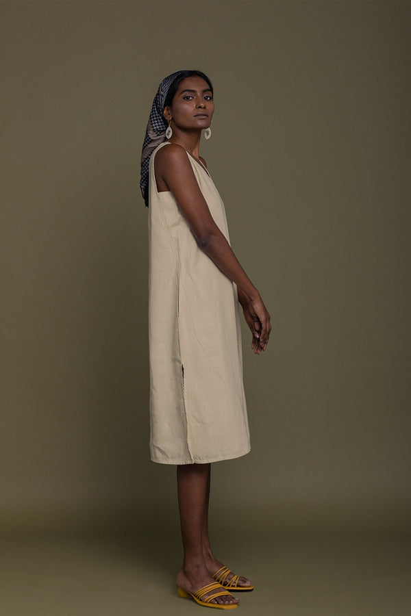 Reading Tea Leaves Dress in Neutral Beige