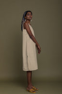 Reading Tea Leaves Dress in Neutral Beige