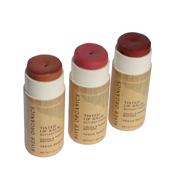 Set of 3 Tinted Vegan Lip Balms