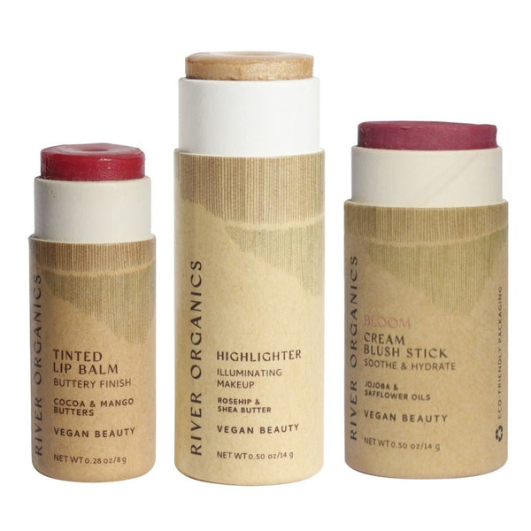 Lip + Highlighter + Blush Set