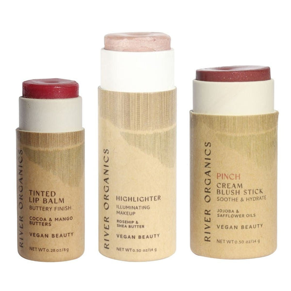 Lip + Highlighter + Blush Set