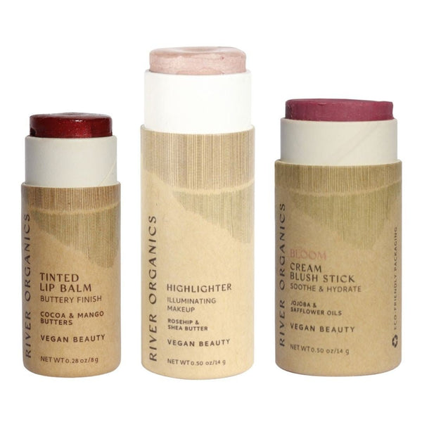 Lip + Highlighter + Blush Set