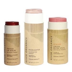 Lip + Highlighter + Blush Set