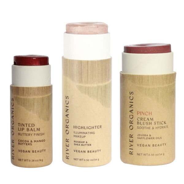 Lip + Highlighter + Blush Set