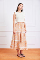 Colette Skirt in Poppy Garden