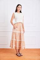 Colette Skirt in Poppy Garden