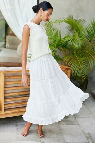 Colette Skirt in Off White