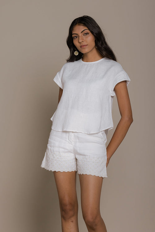 Sandcastles and Raindrops Set in White