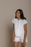 Sandcastles and Raindrops Set in White