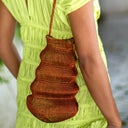 SHELL Handwoven Wire Bag In Copper