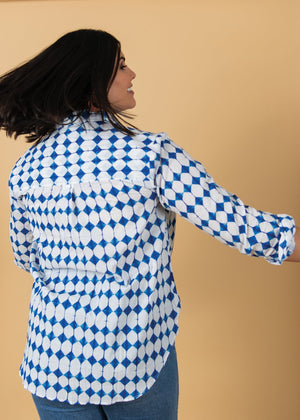 Good Boyfriend Shirt - Shibori Diamonds
