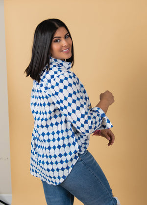 Good Boyfriend Shirt - Shibori Diamonds