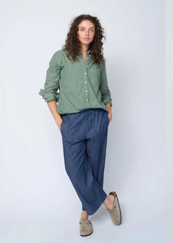 Shore Pant - Chambray Dark Denim Wash