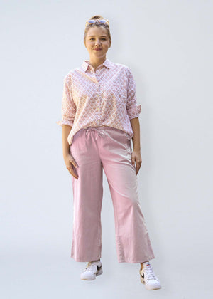 Shore Pant - Tickled Pink Twill