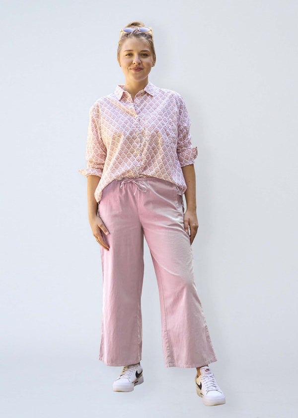 Shore Pant - Tickled Pink Twill