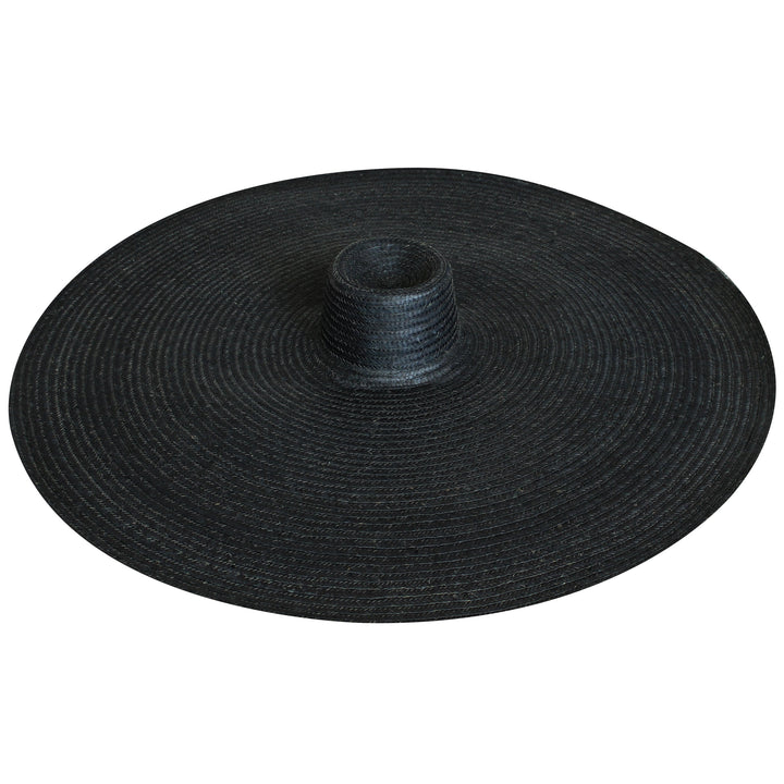 SOLANA Oversized Straw Hat In Black