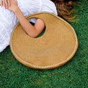 SOLO COCCO Jute Bag With Gold Chain