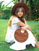 SOLO ESPRESSO Mini Jute Bag With Gold Chain