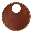 SOLO ESPRESSO Large Jute Bag With Gold Chain