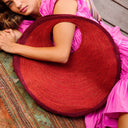 SOLO TOMATO Large Jute Bag In Red