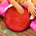 SOLO TOMATO Mini Jute Bag In Red