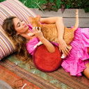 SOLO TOMATO Mini Jute Bag In Red