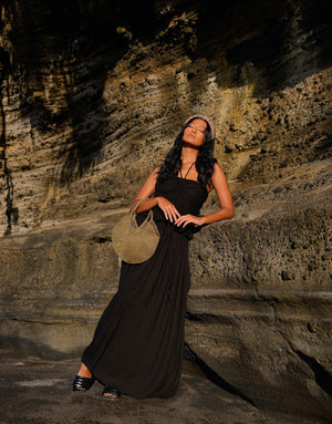 SOL Mesh Wire Tote Bag in Dark Gold