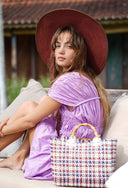 SRIKANDI Mini Ruffle Dress In Light Purple