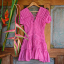 SRIKANDI Ruffle Dress In Guava Pink