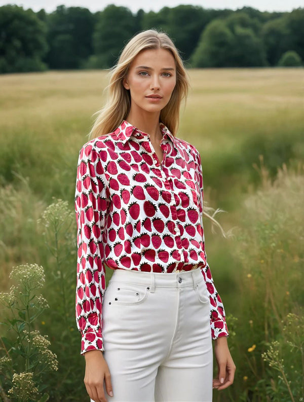 Good Boyfriend Shirt - Strawberry