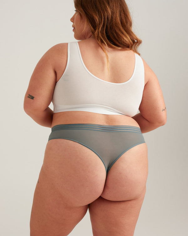 Leakproof Mesh Thong