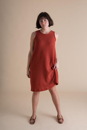 Tank Dress in Mulberry